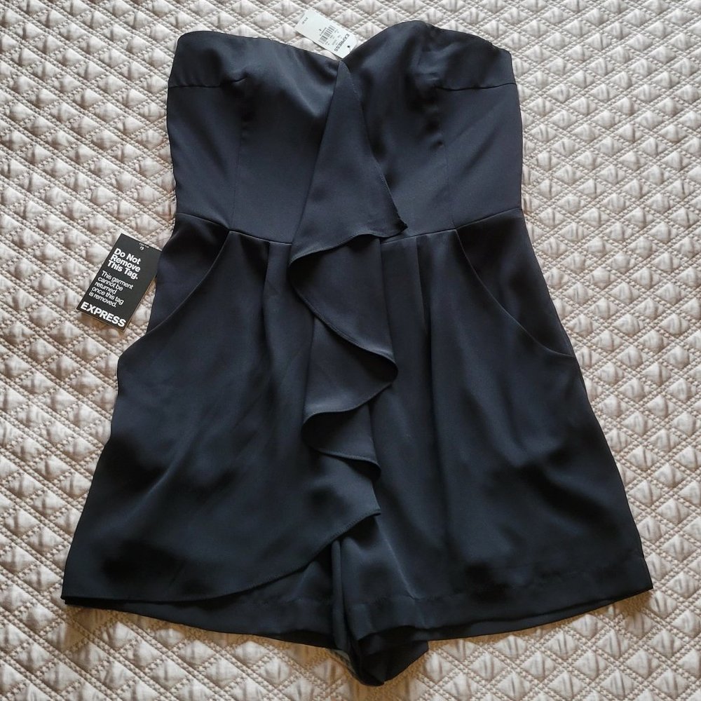 Strapless Black Romper | NWT | Size 4